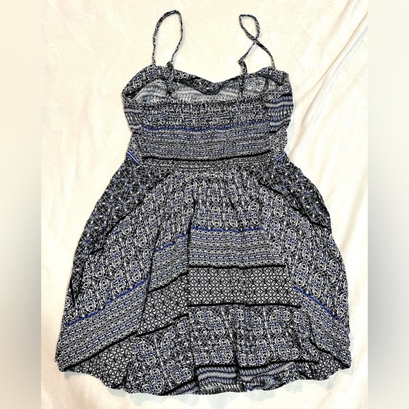 Aeropostale Lightweight Blue and Black Patterned Women's Mini Dress Size Small - Picture 10 of 12